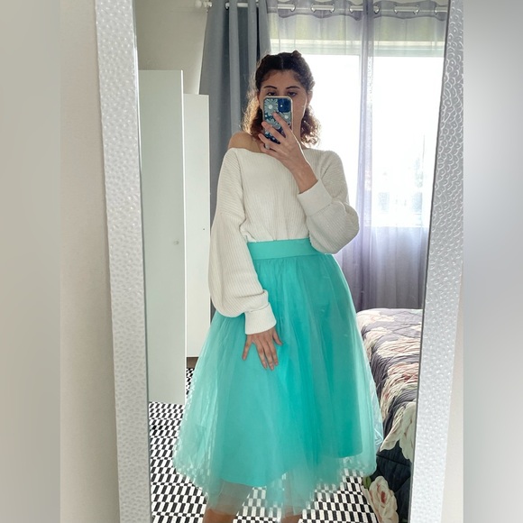 Blue Tulle Ballerina Skirt Size M - Picture 3 of 7